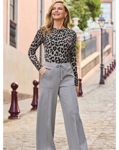 Широкие брюки с застёжкой-молнией и карманами Sosandar