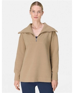 Спортивная кофта Peaceful Rib с молнией до половины, Sepia Brown Sweaty betty