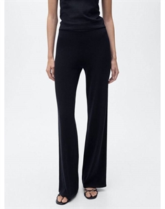 Широкие брюки Almibi Fine Knit, Navy Mango