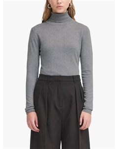 IHMAFA свитер с воротником-стойкой Slim-Fit, Mid Grey Ichi