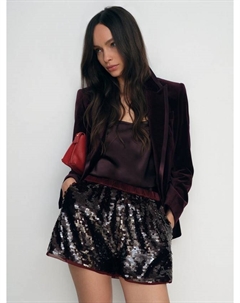 Шорты с пайетками Spence, Burgundy Reiss