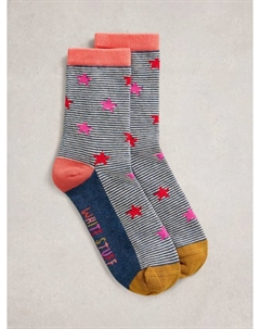 Носки Star and Stripe до щиколотки, Navy/Multi White stuff