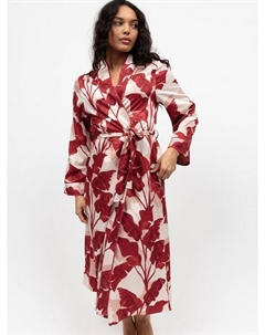 Шордич халат с листовым принтом, Red Fable & eve