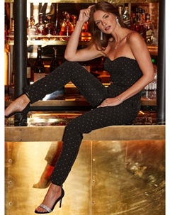 Топ-бандо с блестящими украшениями, Black Sosandar