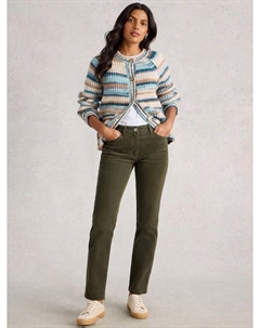 Прямые брюки Brooke из вельвета, Khaki White stuff