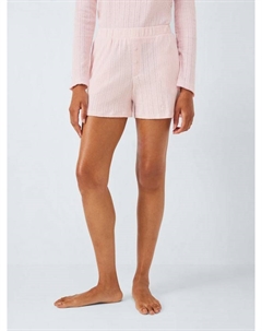 Пижамные шорты с ажурной вязкой, Delicacy Pink John lewis