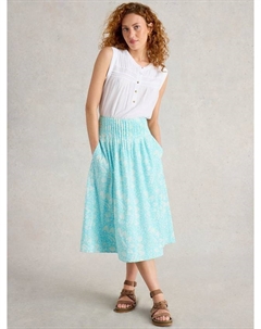 Юбка Charlotte из чистого органического хлопка, Blue/Multi White stuff