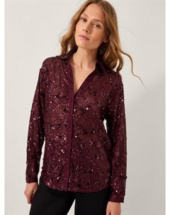 Seema блузка с пайетками, Aubergine Monsoon