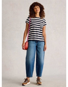 Футболка Gina с каплевидными рукавами и полосками White stuff