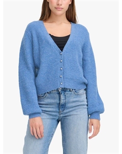 Кардиган Marin с V-образным вырезом из шерстяной смеси, Blue Yonder Ichi