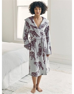 Халат Burnout Tiger из флиса, Purple Chelsea peers