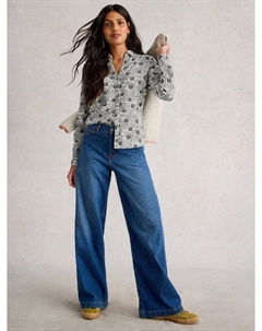 Футболка Annie из хлопка с принтом White stuff