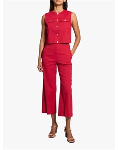 Бокси покет утепленный жилет из шерсти, Bright Red Theory