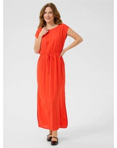 Черное короткое платье макси с рукавами, Grenadine Kaffe