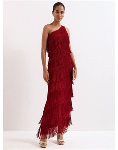 Платье макси Otto с бахромой, Dark Red Phase eight