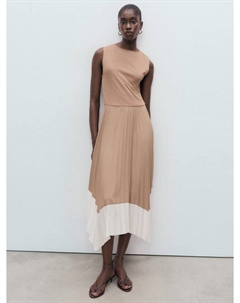 Платье миди Caldi с цветными блоками, Natural Mango