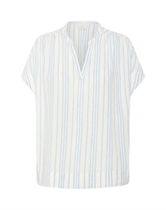 Топ Milia в полоску, Chalk/Soft Chambray Kaffe
