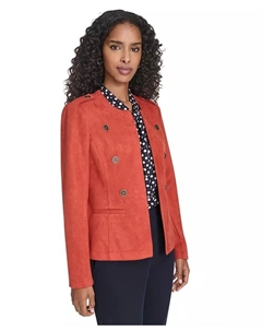 Женская куртка с длинными рукавами из акваланга замши, оранжевый Tommy hilfiger