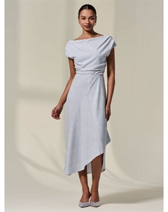 Асимметричное платье-миди в стиле бодикон, White Jolie moi