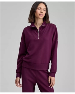 Маленькая уютная кофта с длинным рукавом и четверть-молнией, фиолетовый And now this