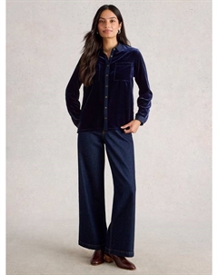 Софи бархатная рубашка, Dark Navy White stuff