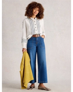 Футболка Naomi Stripe из органического хлопка, Ivory/Multi White stuff