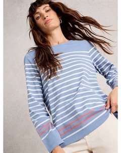 Хлопковая рубашка с длинными рукавами в полоску Willow White stuff