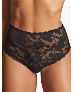 Ажурные трусики Amour с высокой талией, Black Panache