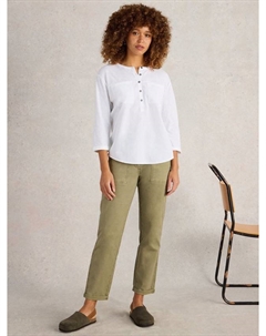 Блузка Beth с рукавом три четверти, Brilliant White White stuff