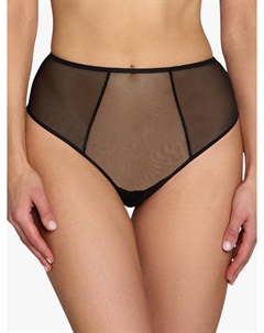Ажурные высокие трусики Anna Sheer Mesh, Black Heist