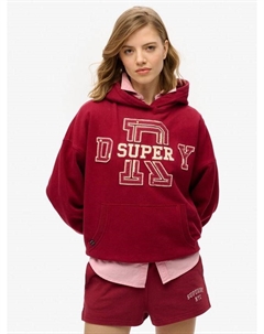 Худи Athletic Essentials с аппликацией свободного кроя, Bordeaux Red Superdry