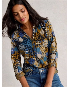 Футболка Annie Abstract Floral Jersey, Chart Multi White stuff