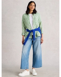 Софи в полосатую клетку рубашка, Green/Multi White stuff