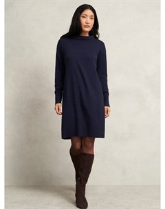 Платье-джемпер Audrey Petite с лодочкой из шерстяной смеси Hobbs