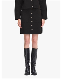 Мини-юбка с пуговицами Ketty, Black Ichi