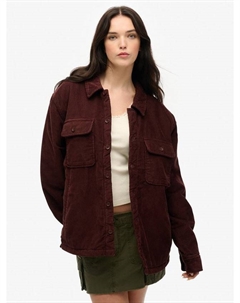 Оверсайз рубашка, Bitter Chocolate Brown Superdry