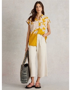 Футболка Ellie Floral из органического хлопка, Yellow/Multi White stuff