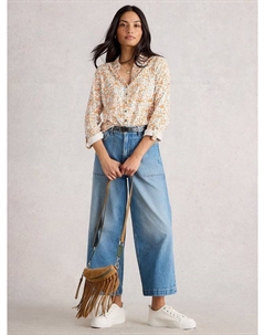 Футболка Annie с длинными рукавами и цветочным принтом из джерси White stuff