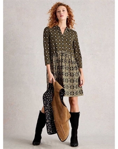 Платье Everly из органического хлопка джерси длиной до колена White stuff