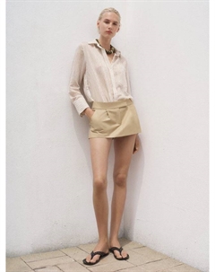 Zaro полосатая непрозрачная рубашка, Brown Mango