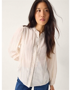 Сара рубашка с кружевной отделкой, Ivory Monsoon