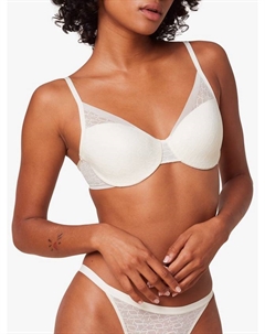 Сигнатурный бюстгальтер с мягкими чашками и эффектом шелка, Ecru Triumph