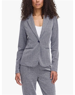 Приталенный пиджак Kate в рубчик жаккард, Patriot Blue Ichi