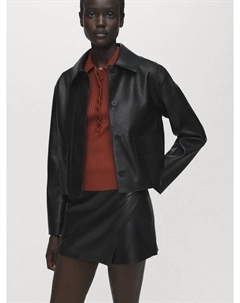 Короткая юбка Candy из искусственной кожи, Black Mango