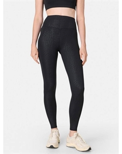 Повседневные эмбоссированные леггинсы, Black Croc Scale Sweaty betty
