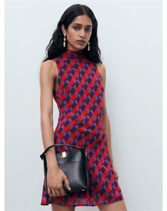 Платье Martina без рукавов с высоким воротником мини Mango