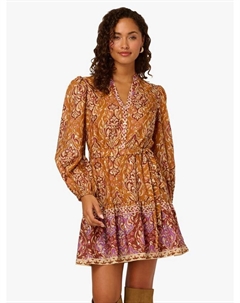 Мини-платье Adrianna от Paisley, Brown/Multi Adrianna papell