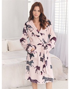 Небесный леопард махровый халат, Pink Chelsea peers