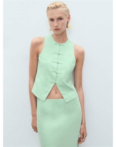 Жилет Laguna из льняной смеси, Green Mango