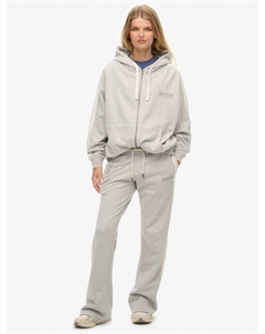 Спортивные полосатые расклешенные джоггеры, Glacier Grey Marl Superdry